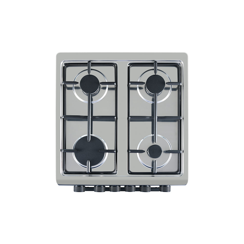 King Outdoor 50x50 Full Gas Stove with Grill – Matt Black & Stainless Steel KGI5050B