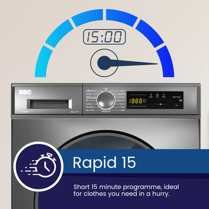 KIC 8kg Front Loader Washing Machine KFL812GR