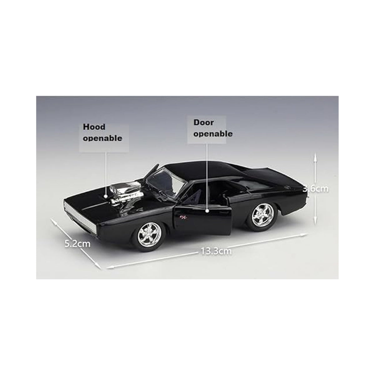 Die Cast Car Model Frame Black