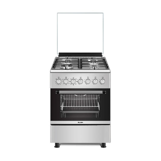 Elba Essential 60cm 4 Burner Cooker With Electric Oven - Stainless Steel - 04/66CL 442