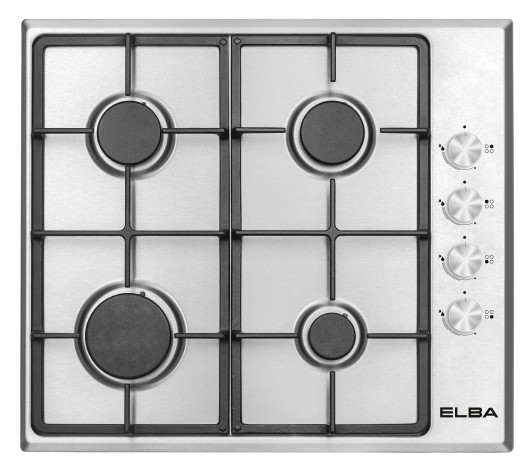 ELBA 60CM 4 GAS BURNER HOB STAINLESS STEEL -  04/T65-450X