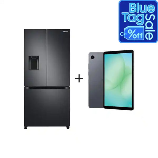 SAMSUNG 470L NET FROST FREE FRENCH DOOR FRIDGE - GENTLE BLACK
