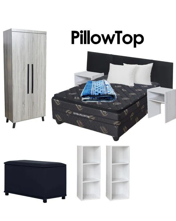 Spring Bedroom Bundle Upgrade Double PillowTop Bed (Limited Time Combo)