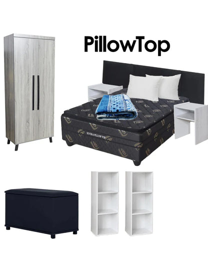 Spring Bedroom Bundle Upgrade Double PillowTop Bed (Limited Time Combo)