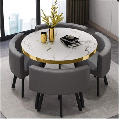 5 Pc Round Dining Room Table & Chairs PH-806-2
