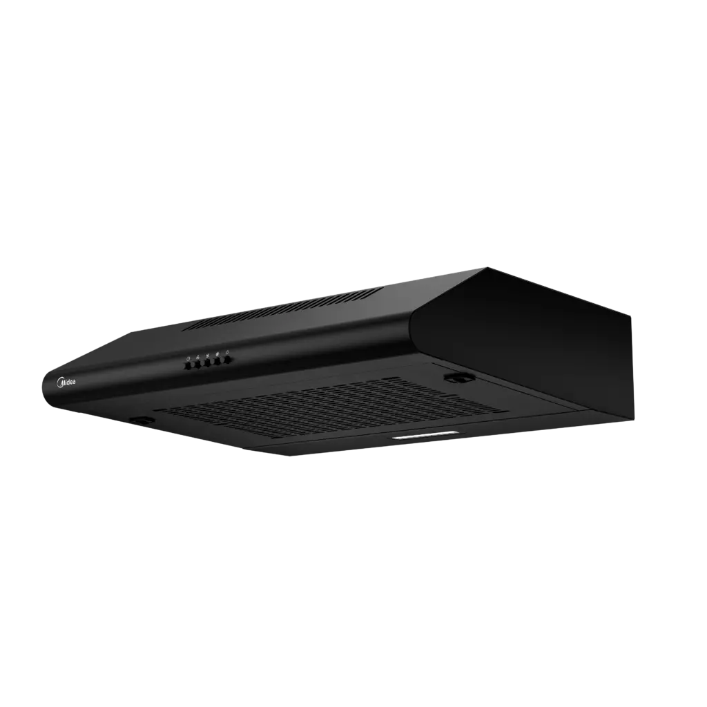 Midea 60cm Shelf Extractor Cooker Hood – Black 60F49-EM21