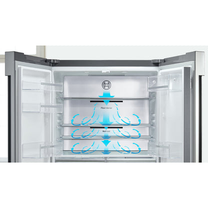 Bosch 646L Stainless Steel French Door Bottom Freezer, Multi Door - KFN96VPEA