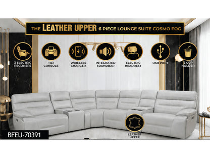 CA Corner Electric Lounge Suite White U70391M