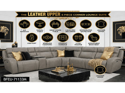 CA Corner Lounge Suite 6Pc Porto Slate EU-71133M