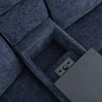 Modern Modular Sectional Fabric Electric Reclining Sofa Corner EU-71287M