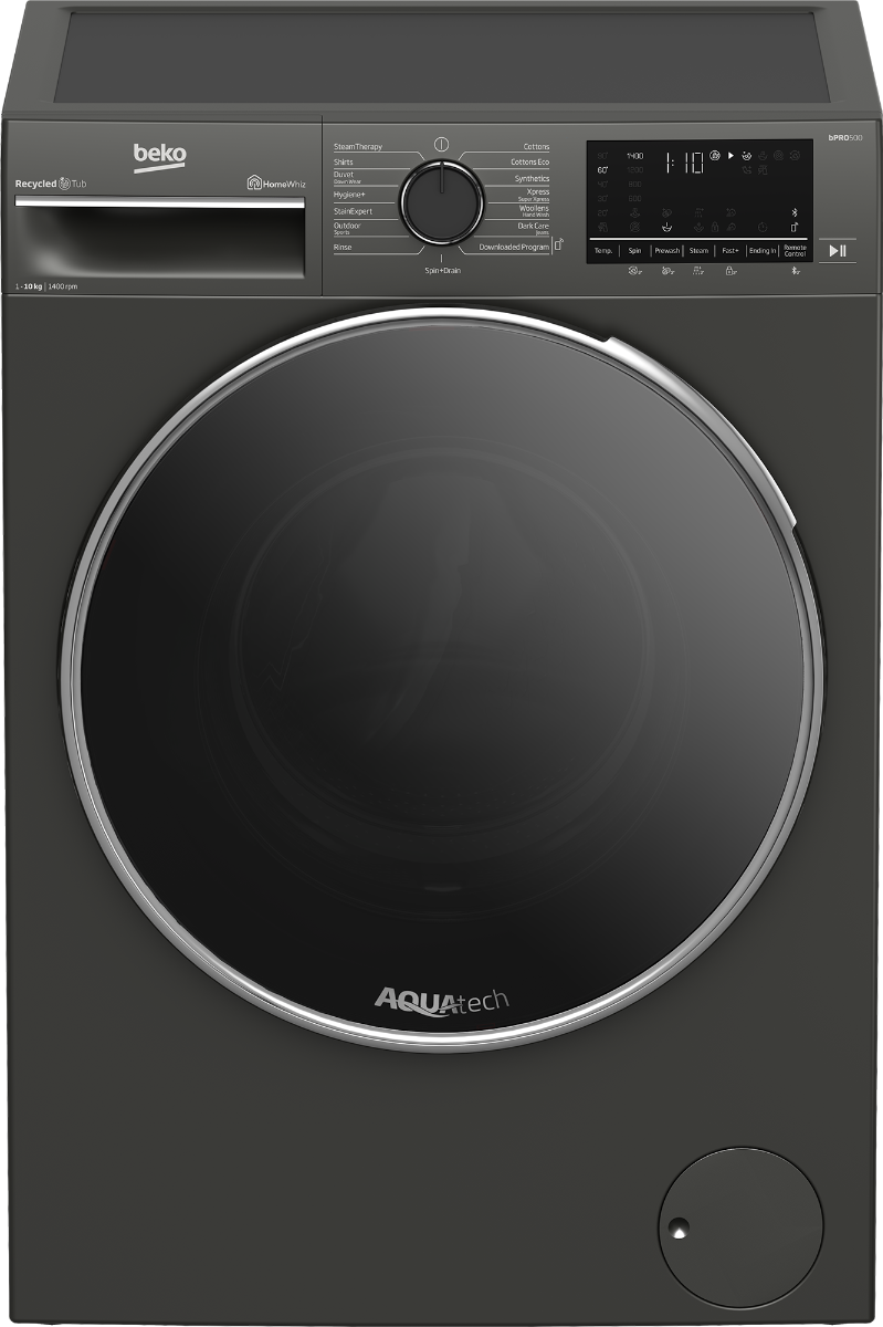 Beko 10kg Grey Front Loader Freestanding Washing Machine - BAW201