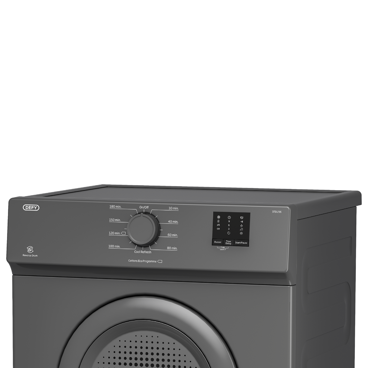 Defy 6kg Grey Air Vented Dryer - DTD236