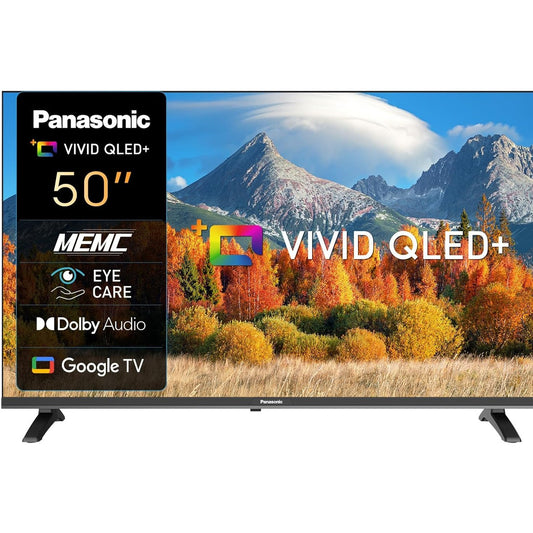Panasonic 50" TN-50S55CGF 2K QLED Google Smart TV with Dolby Audio, Chromecast Built-in, Google Assistant, HDR10/HLG