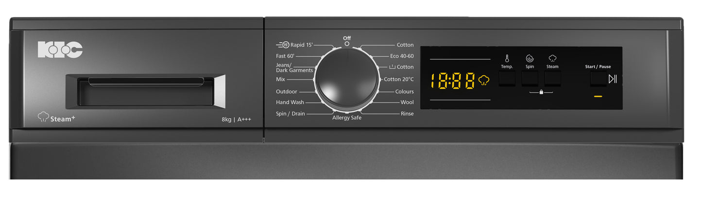 KIC 8kg Front Loader Washing Machine KFL812GR