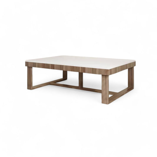 MW980 Contemporary Oak + White Coffee Table