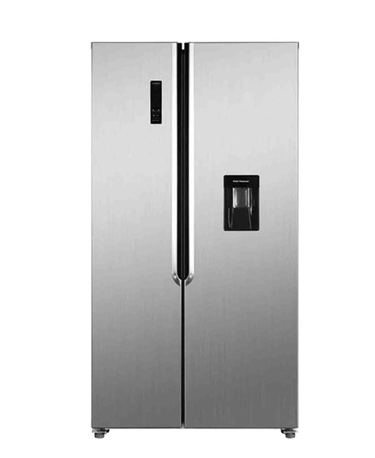 AEG 518L SIDE BY SIDE FRIDGE WITH FROST FREE FUNCTION AND WATER DISPENSER, STAINLESS STEEL