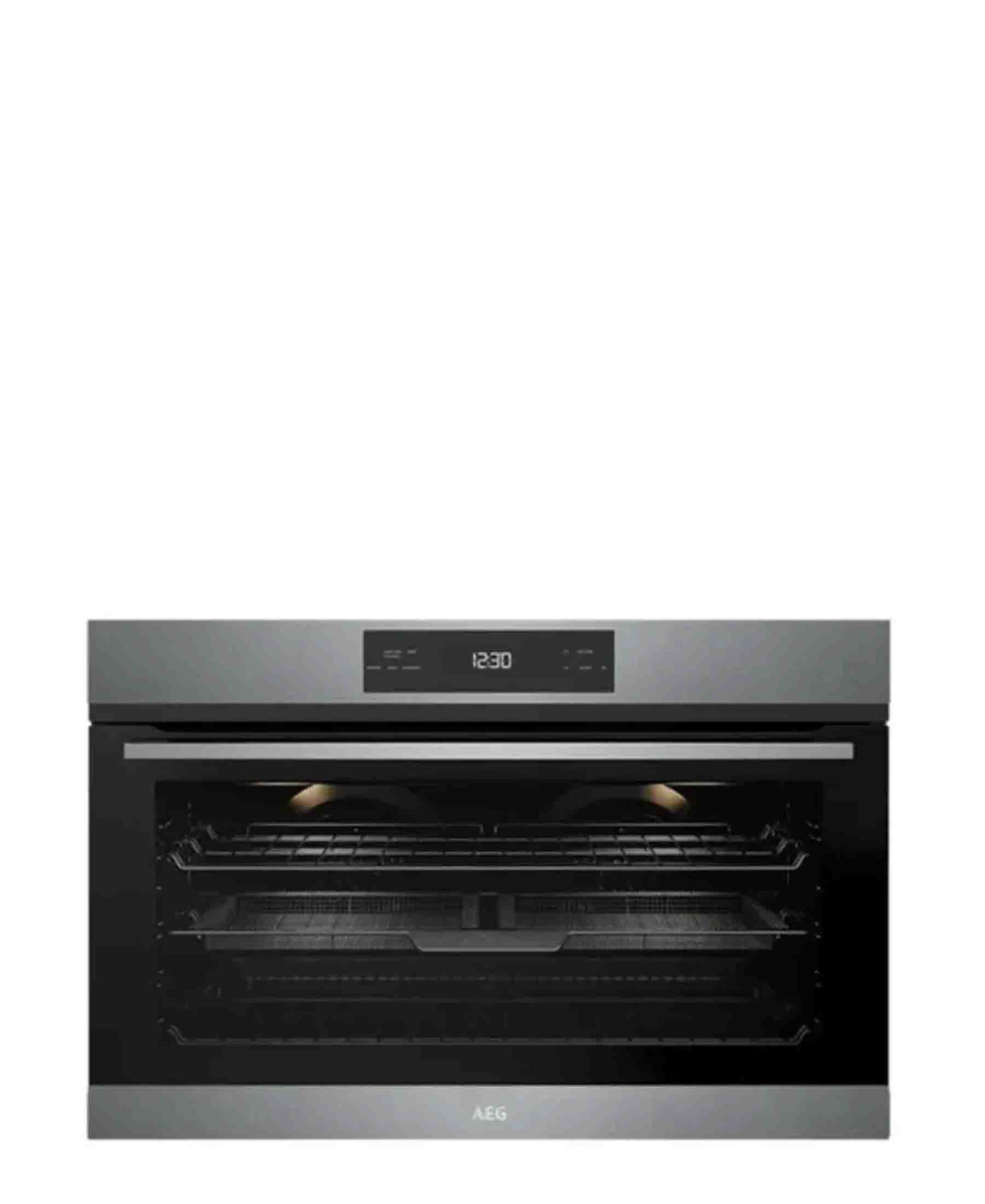 AEG 90cm 6000 Series Built-In Airfryer Oven 125L - Black & Stainless Steel