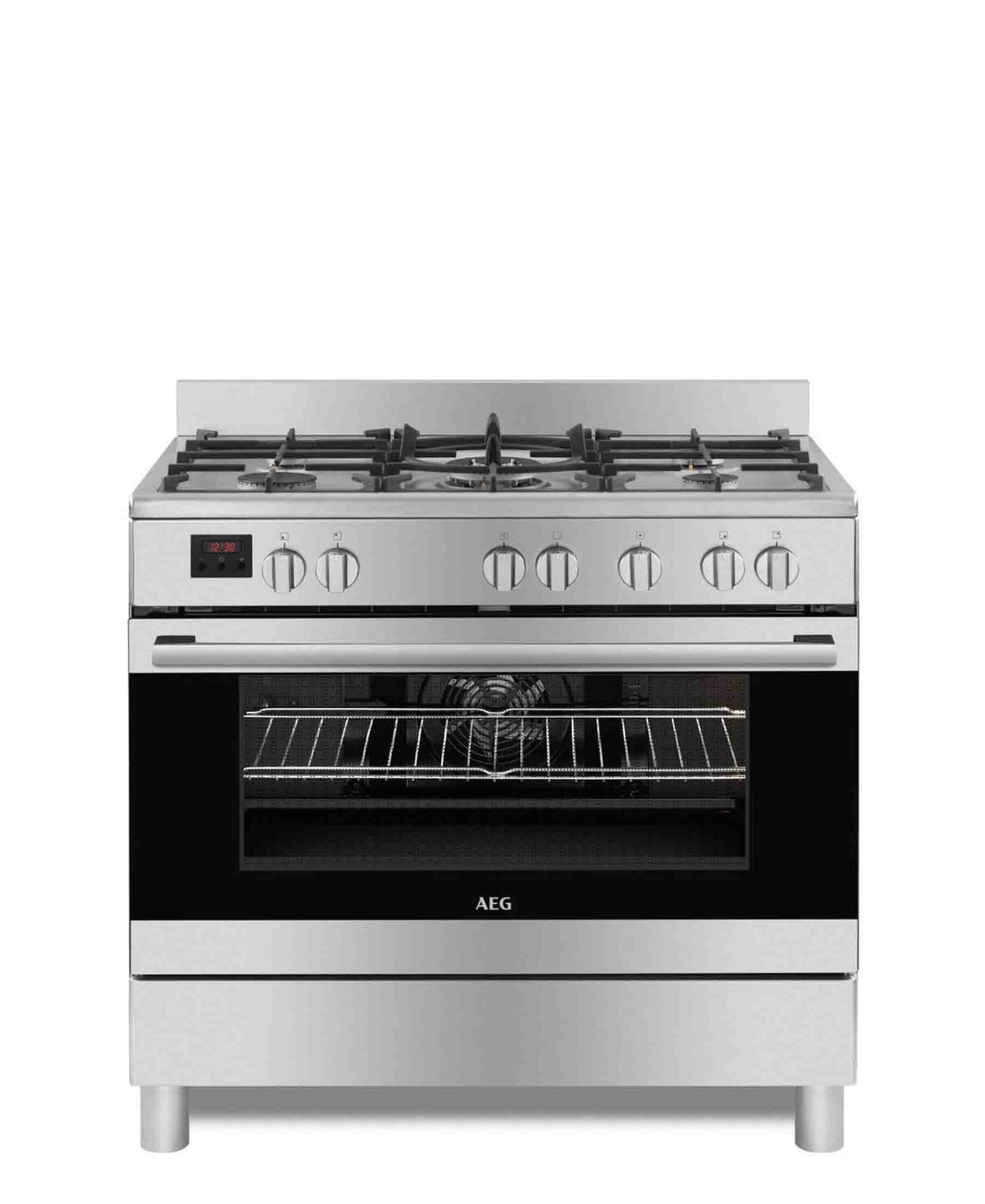 AEG 90cm Gas/Electric Free-Standing Cooker 10369MM-MN - Silver