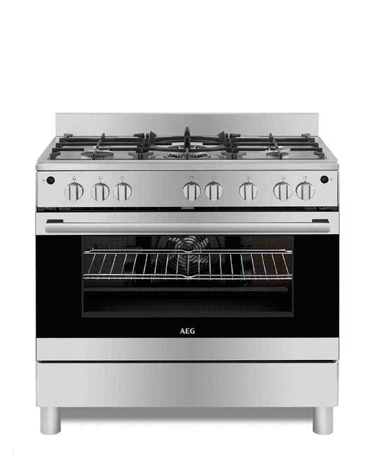 AEG Multi-function Gas Oven with 5 burner gas hob - Stainless Steel