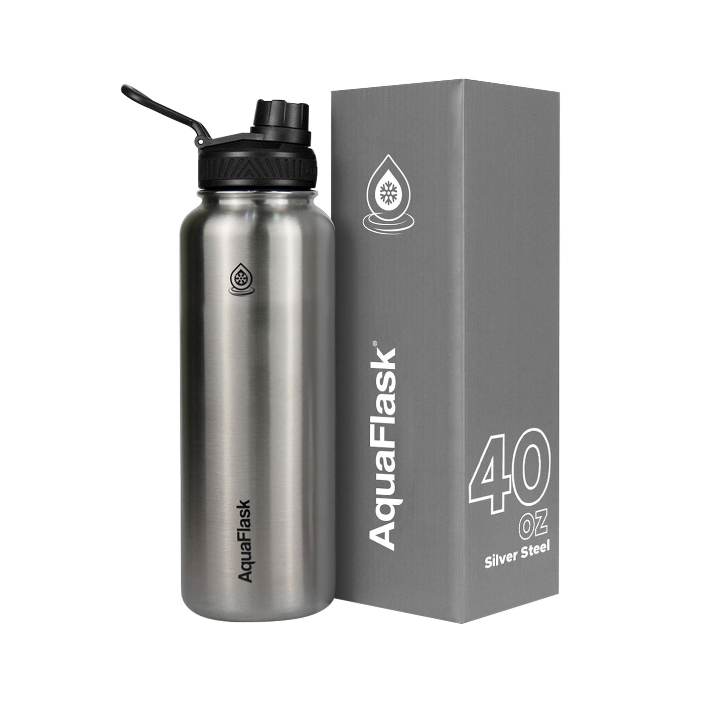Aquaflask 1182ml Flask Silver Steel