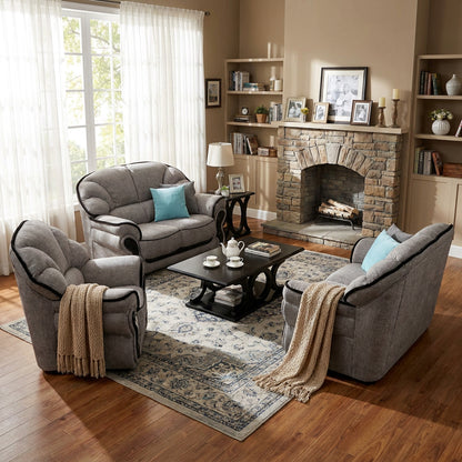 Azalia 4 Piece 2 2 1 1  Lounge Suite Fabric