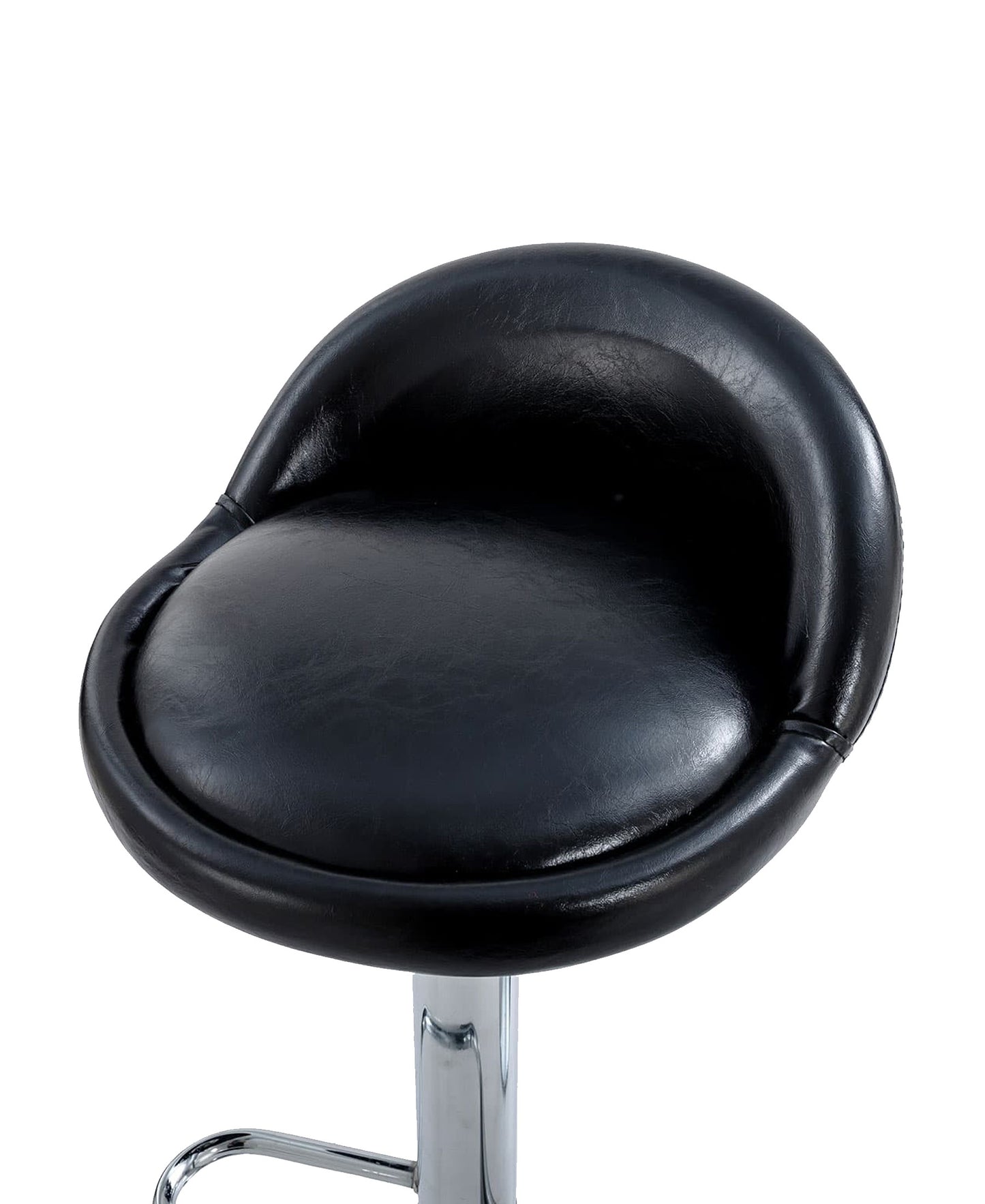 B02 Black PU Leather Bar Chair