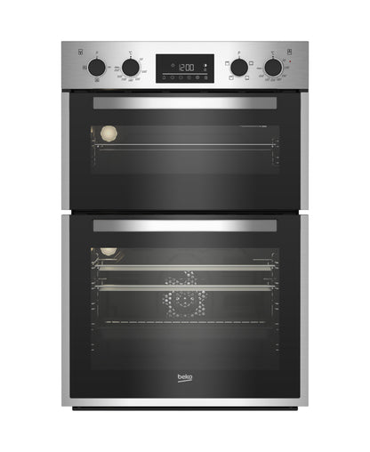 Beko 60cm Built-In Double Oven -  Inox