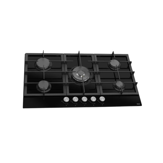 Ferre 900MM 5 Burner Black Gas Hob- BL045