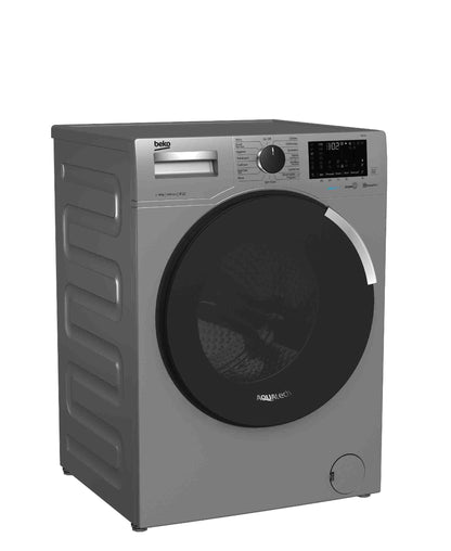 Beko 10kg AquaTech Front loader Washing Machine - Metallic