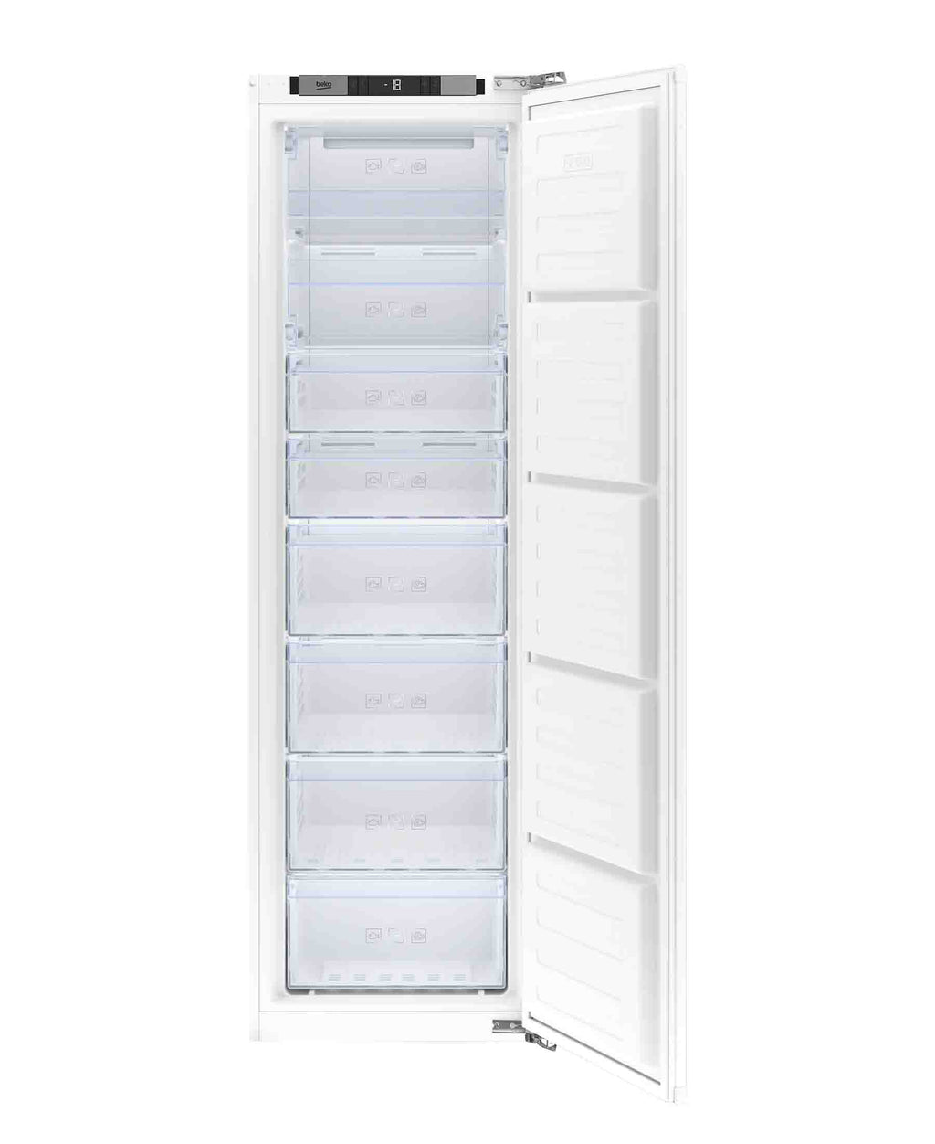 Beko 220L Upright Freezer Built-In - White