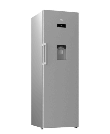 Beko Upright Fridge With Water Dispenser Full No Frost - Metallic