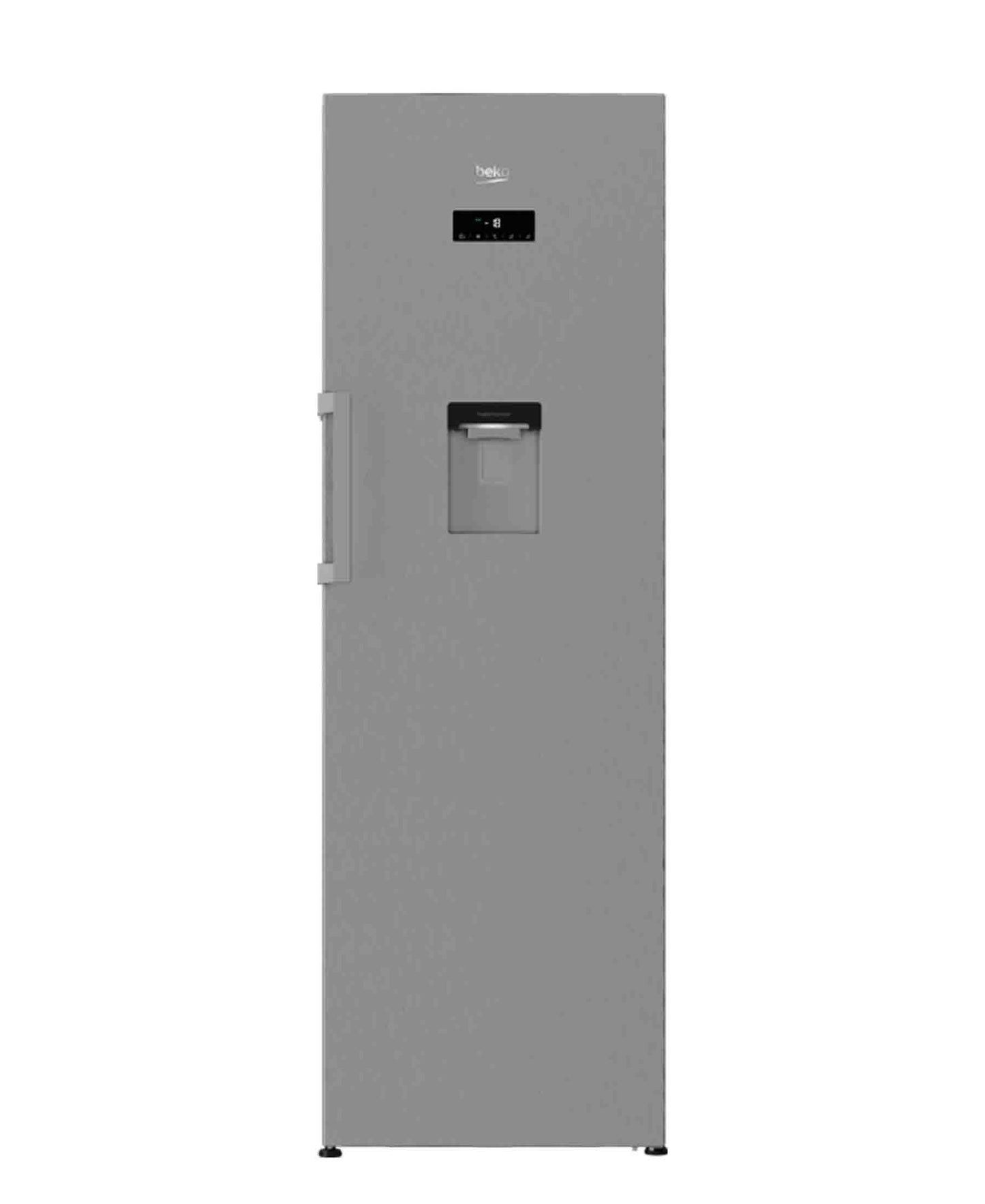 Beko Upright Fridge With Water Dispenser Full No Frost - Metallic