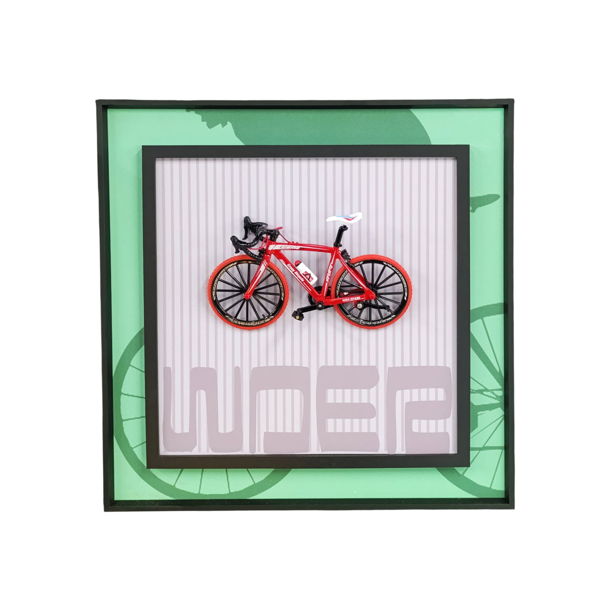 40 x 40cm Bicycle Frame Red & White