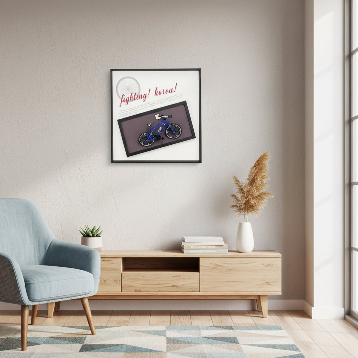 40 x 40cm Bicycle Frame Blue