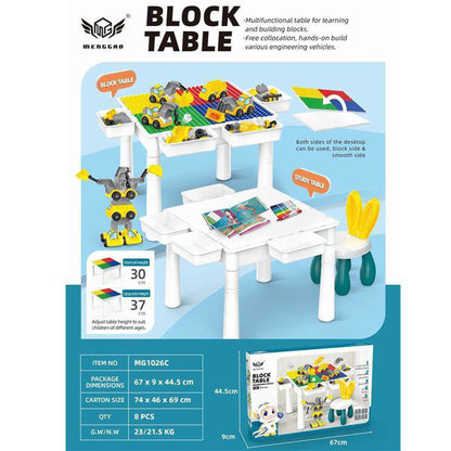 Block Table with Chair