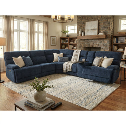 Modern Modular Sectional Fabric Electric Reclining Sofa Corner EU-71287M