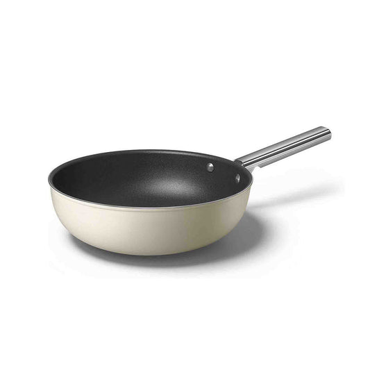 Smeg 30cm Wok - Cream