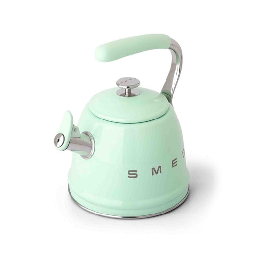 Smeg Whistling Stovetop Kettle - Pastel Green