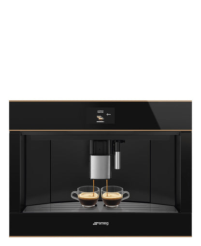 Smeg Dolce Stil Novo Compact Coffee Machine - Black