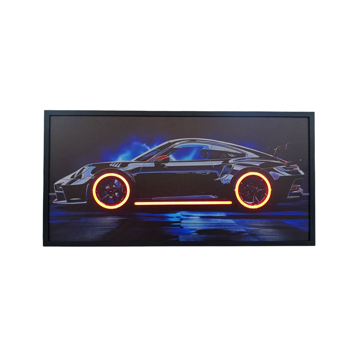 100 x 40cm Car Frame with Lights Black