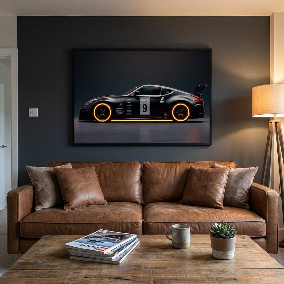 120 x 80cm Car Frame Black