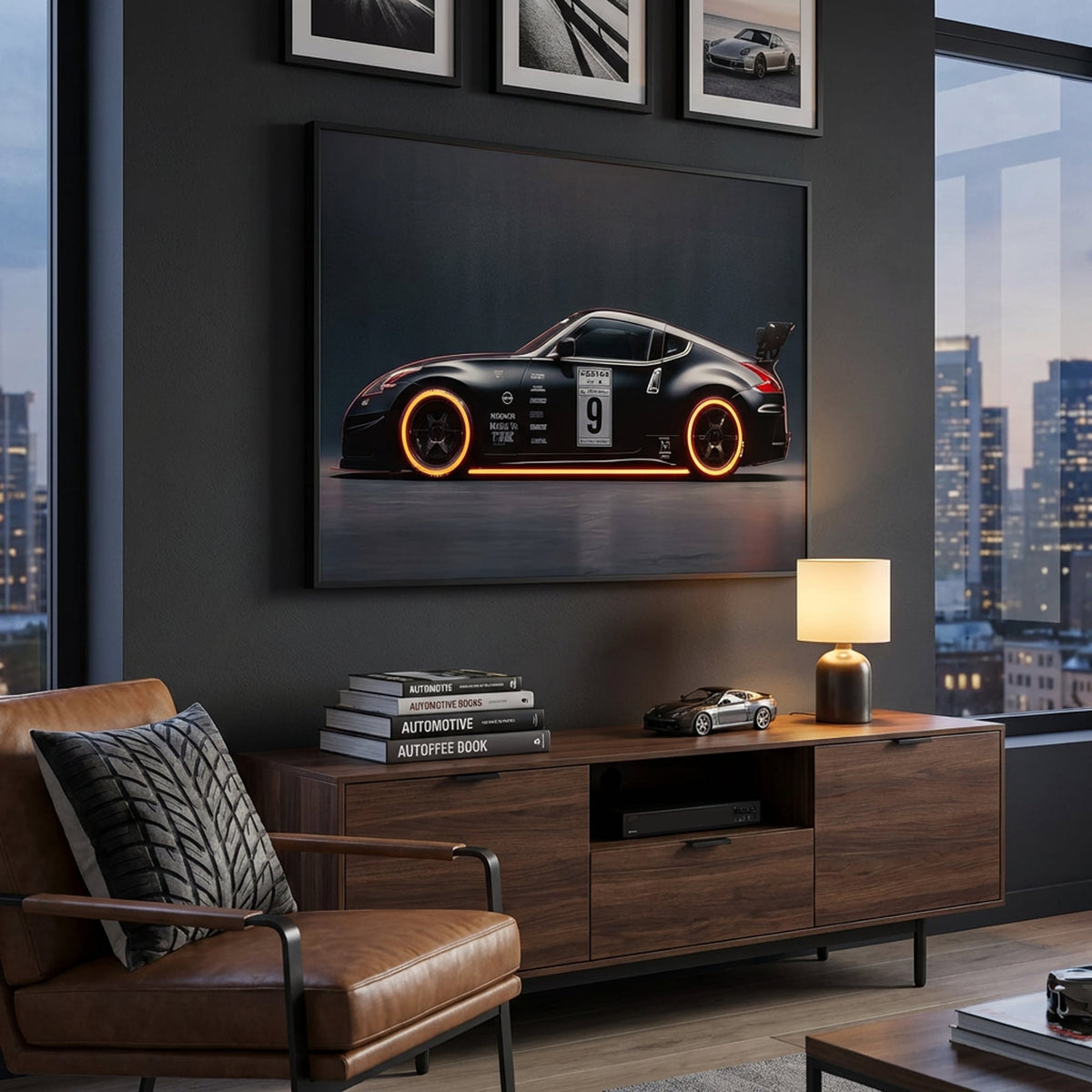 120 x 80cm Car Frame Black