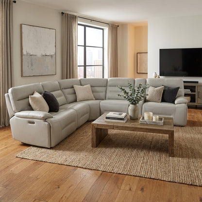 CA Corner Electric Lounge Suite White U70391M