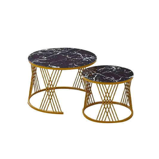 Coffee Table Round Plus Free Carpet X-3-6