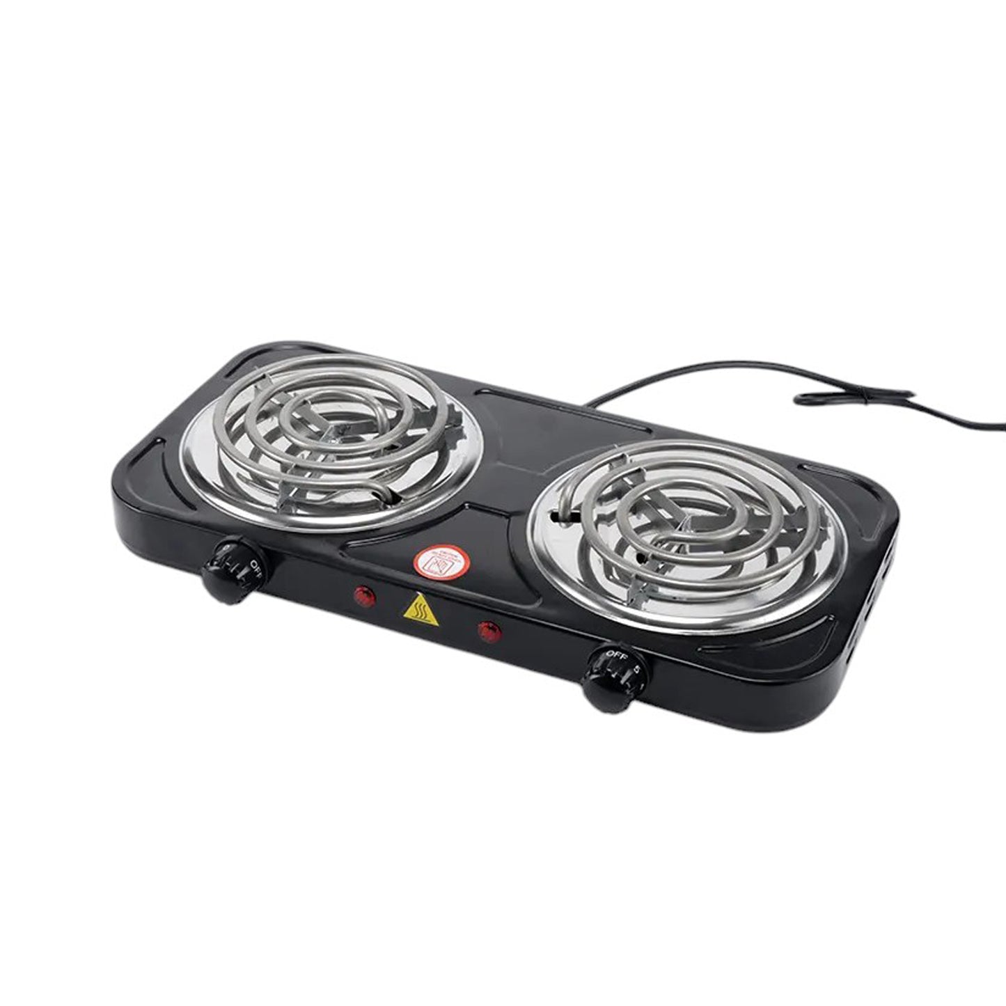 Condere 2 Plate Spiral Stove Black