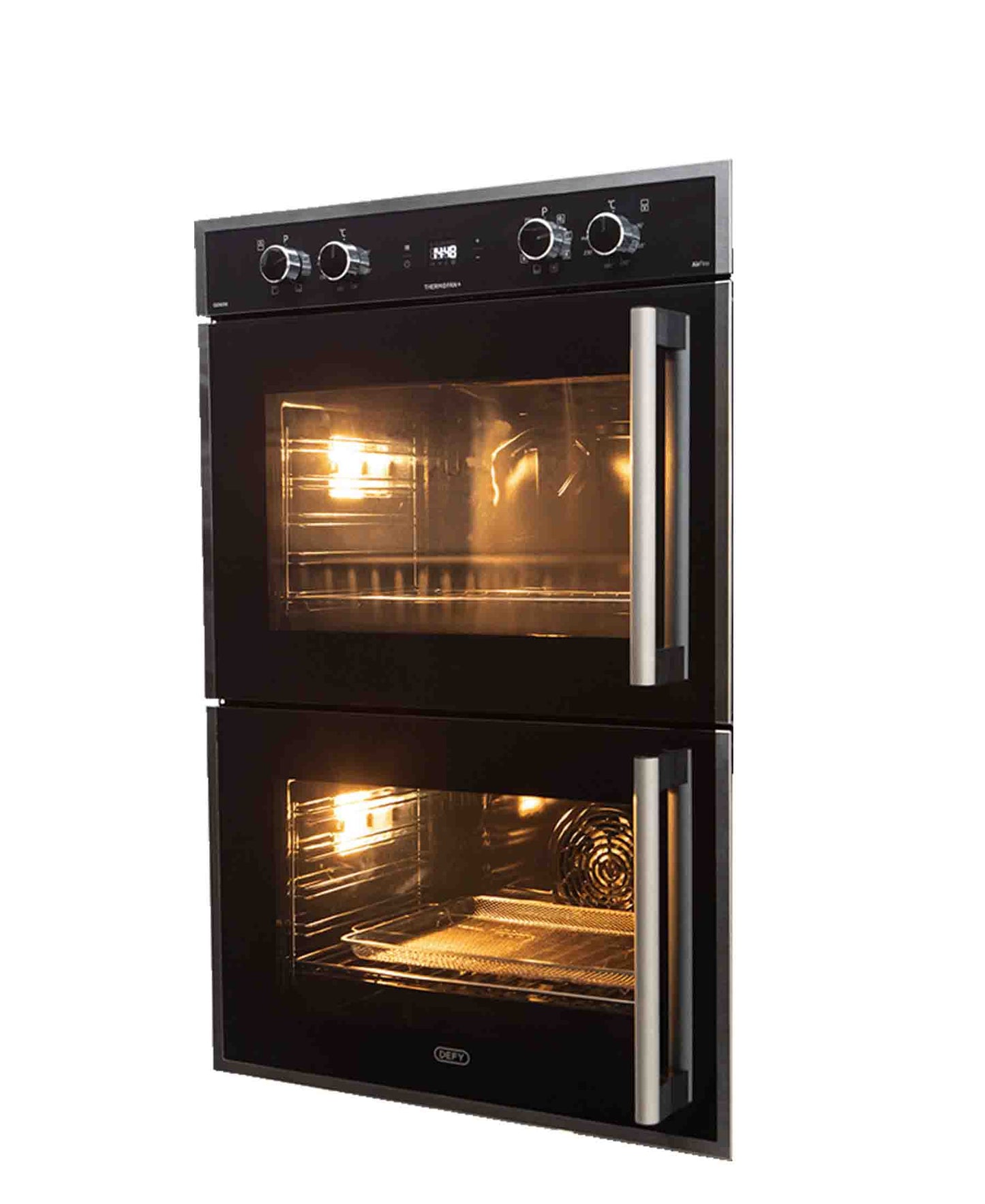 Defy Gemini Gourmet Multifunction Double Oven - Black