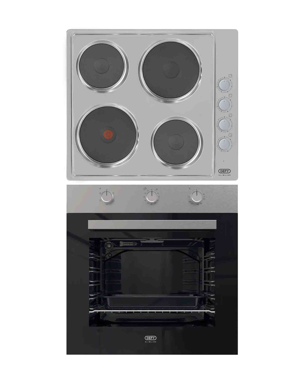 Defy Oven & Hob Box Set - Black & Silver