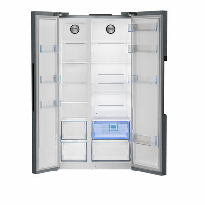 Defy 559L DFF636 Naturelight Technology Side by Side Fridge Freezer Dark