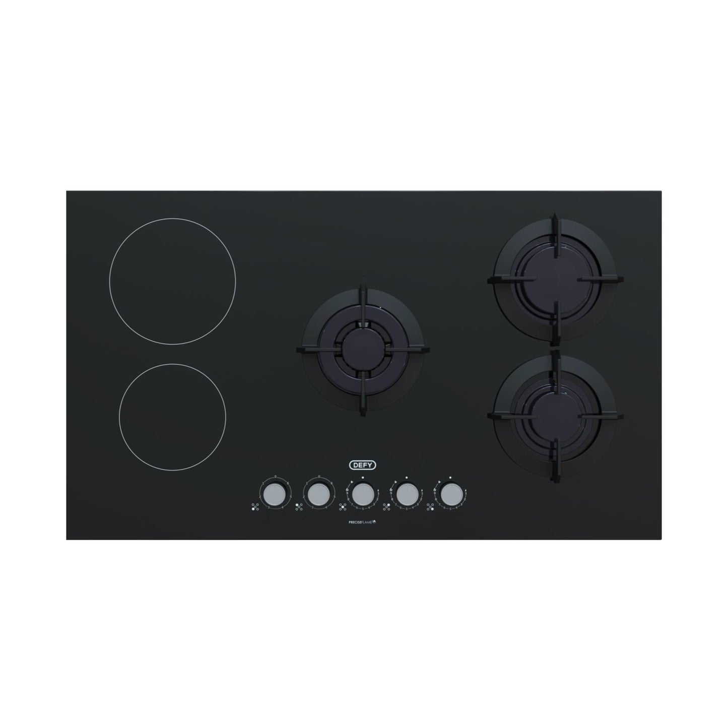 Defy DHG902 90cm Hybrid Gas and Electric Hob