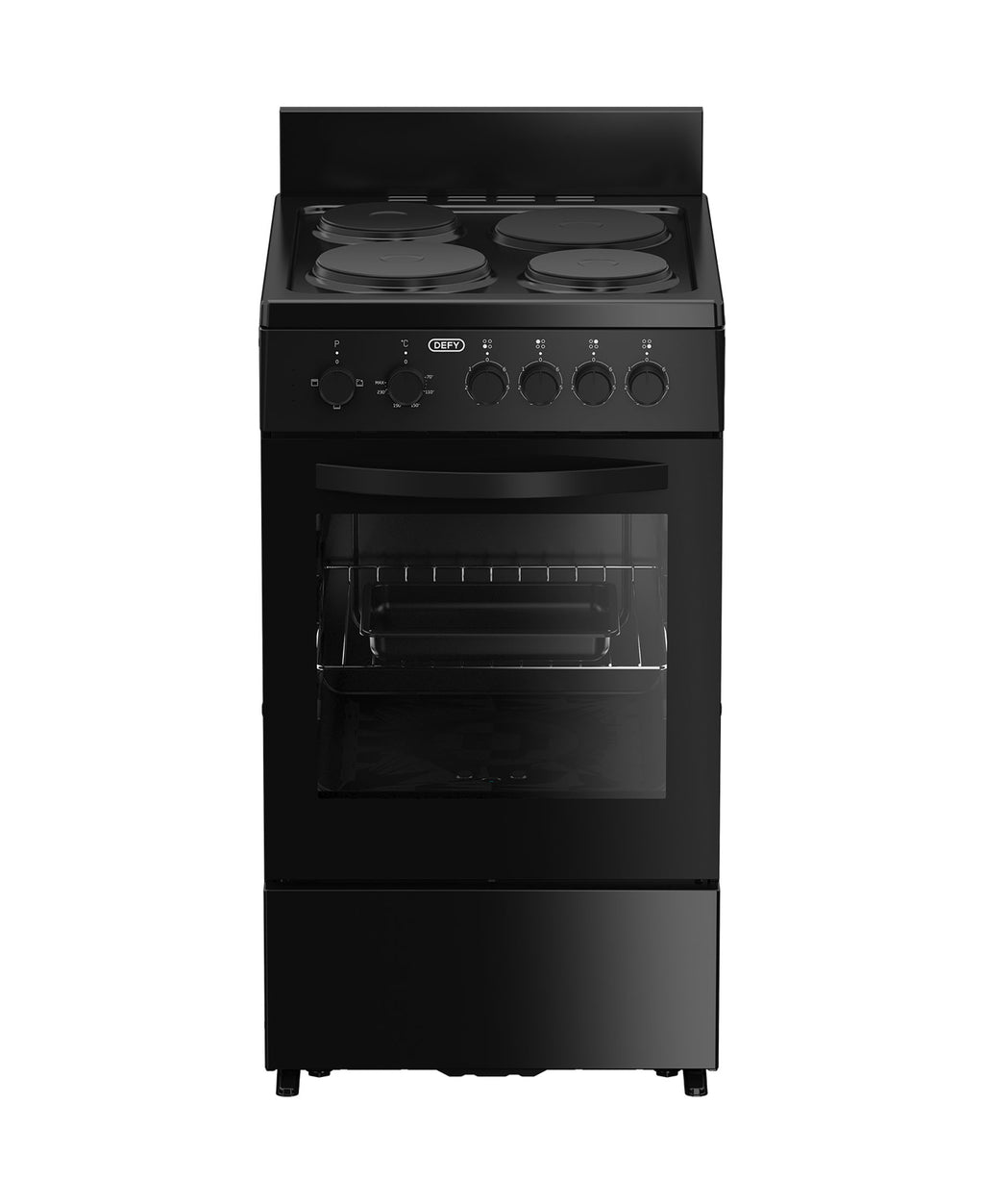 Defy 4 Plate Compact Stove Black FC - DSS554